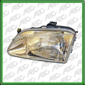 OPTICA LINEA AUTO RENAULT MEGANE I 96 -> 99 / SCENIC 96 -> 99 IZQUIERDO - Faro asimetrico halogeno. Mando manual. Para lamparas H4. Caja x 4 unid.