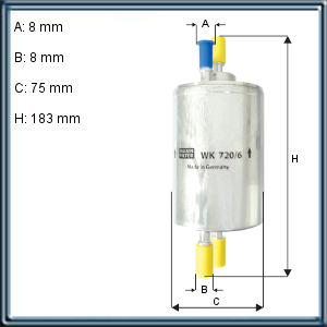 FILTRO DE COMBUSTIBLE AUDI (UE5)