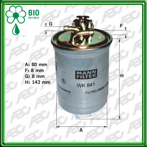 Filtro de COMBUSTIBLE - SEAT - VW (VOLKSWAGEN)