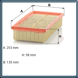 FILTRO DE AIRE CITROEN. PEUGEOT. MINI COOPER (UE5)