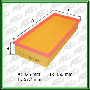 FILTRO DE AIRE CITROEN BX  1.9. 1.9 D. XANTIA HDI 2.0 HDI 8V. 3.0I 24V. 1.9I 8V TD. BERLINGO  1.8 XU7JB: PEUGEOT 405  1.8I 8V. 1.9 8V TD. 406 1.8 MIE 16V. 2.0 MIE 16V. 2.0I 16V. 1.9 8V. 2.0 HDI 110 TD. 2.1I 12V TD. 2.0 HDI 90.  2.2MPIE 16V EW12J4. 3.2I 24