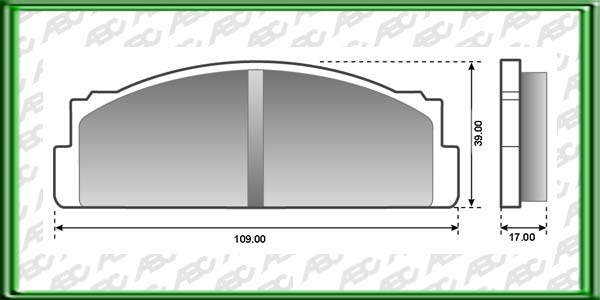 PASTILLAS DE FRENO FIAT 125 AÃ±o: 77Â» Posicion: DELANTERO Caliper: BENDIX // FIAT 125 AÃ±o: 77Â» Posicion: DELANTERO Caliper: Importado // FIAT 128 AÃ±o: 77Â» Posicion: DELANTERO Caliper: BENDIX - 1100 cc - Caliper importado // Dimensiones: Alto: 39.00 L