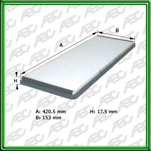 Filtro de FILTRO PARA CABINA - CHEVROLET - SUZUKI