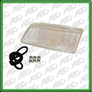 LENTE REPOSICION PEUGEOT 405 IZQUIERDO - Para Optica 775. Incluye burlete de goma y grampas de sujecion. Caja x 7 unid.