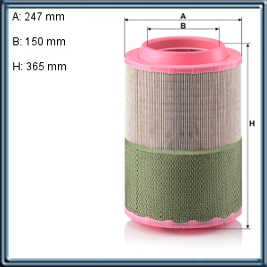 FILTRO AIRE COMPRESORES ATLAS COPCO (UE1)