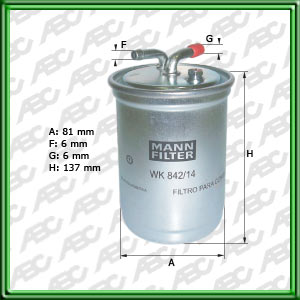 Filtro de COMBUSTIBLE - CHEVROLET - GENERAL MOTORS - NISSAN