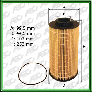 Filtro de ACEITE SCANIA SERIE R 500 07> MOTOR DC 16 04-500 EURO 3 (UE8)
