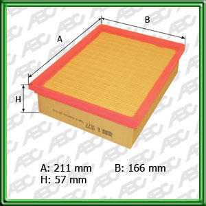 FILTRO DE AIRE GM CORSA 96 EN ADEL - EQUIVALENCIA: MANN: C 2295 - FRAM: CA-5501