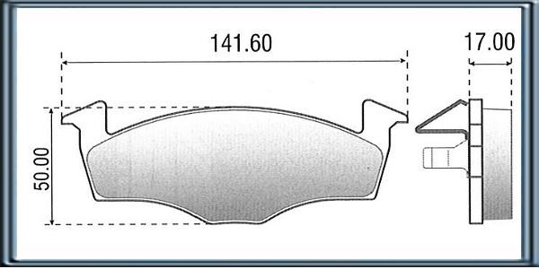 PASTILLA DE FRENO DELANTERA  VW GOL TREND/ VOYAGE (08>09)