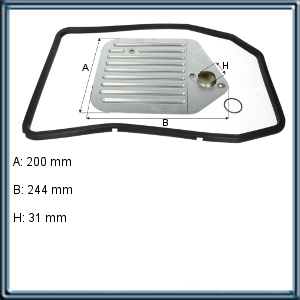 FILTRO DE ACEITE PARA CAJA AUTOMATICA BMW (UE1)