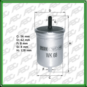 Filtro de COMBUSTIBLE - HYUNDAI - RENAULT