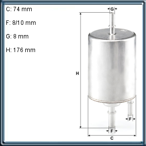 Filtro de COMBUSTIBLE - AUDI