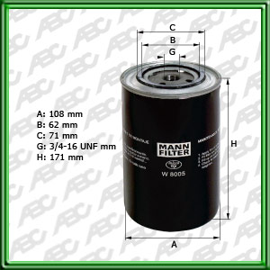 Filtro de Filtro de TRANSMISIÃN MECÃNICA - AGRALE-DEUTZ - FIAT-ALLIS/GEOTECH/HITACHI - FIATAGRI (CNH GLOBAL) - NEW HOLLAND - IVECO