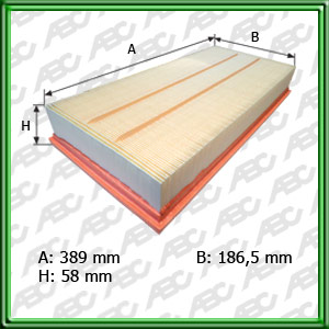 FILTRO DE AIRE VOLKSWAGEN. AUDI (UE5)