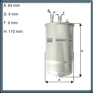 FILTRO DE COMBUSTIBLE FIAT (UE10)