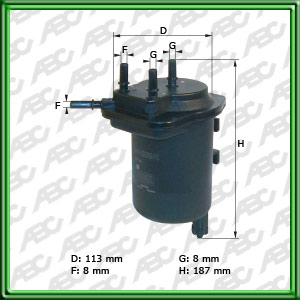 Filtro de COMBUSTIBLE - NISSAN - RENAULT