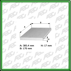 Filtro de FILTRO PARA CABINA - ALFA ROMEO - FIAT