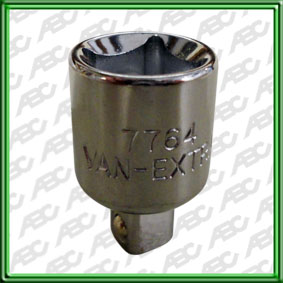 ADAPTADOR REDUCTOR. CUADRO DE ENCASTRE MACHO 1/4 - HEMBRA 3/8