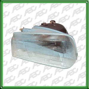 OPTICA LINEA AUTO PEUGEOT 505 SR 92 -> IZQUIERDO - Faro asimetrico halogeno con luz de posicion. Para lamparas H4. Caja x 4 unid.