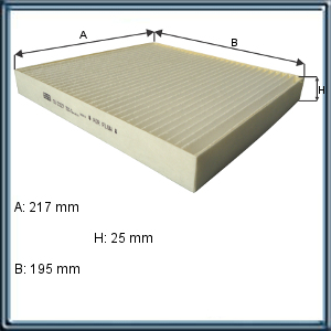 FILTRO DE AIRE PARA HABITACULO DODGE JOURNEY. CHRYSLER. JEEP (UE5)