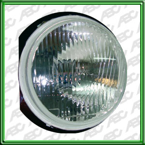 OPTICA  DE 5 3/4  PARA CARROCERAS. LENTE PLANO CON LUZ ALTA Y BAJA. CON RETEN. REGULACION TRASERA. LAMP. H-4