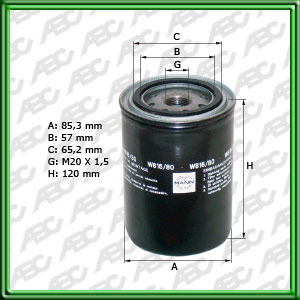 Filtro de ACEITE - DAIHATSU - MITSUBISHI