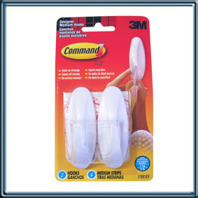 GANCHOS COMMAND GANCHOS CHICOS + TIRAS PARA CABLES MODELO 17302SP X6