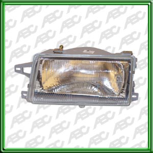 OPTICA LINEA AUTO FIAT DUNA Idea 96 -> 97 IZQUIERDO - Faro asimetrico con luz de posicion. Para lamparas H4. Caja x 6 unid.