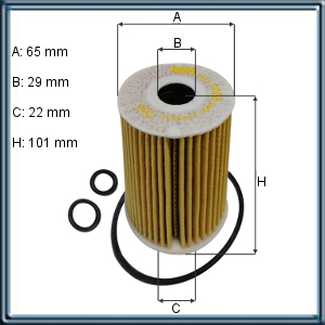 FILTRO DE ACEITE VOLKSWAGEN AMAROK (UE10)