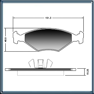 PASTILLA FRENO DELANTERA PARA FIAT PALIO Y SIENA Y VW GOL TREND SISTEMA ATE