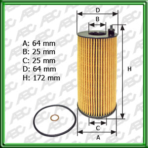 FILTRO DE ACEITE BMW (UE10)