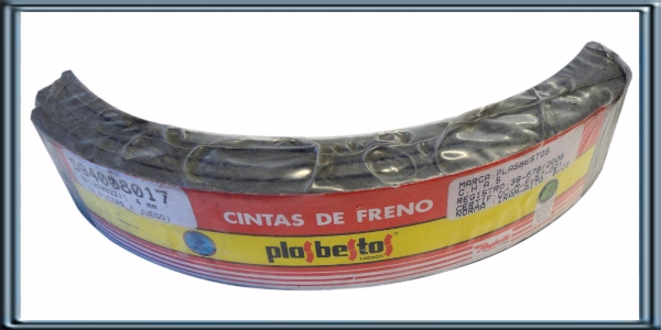 CINTA DE FRENO LIVIANA para FIAT Regatta Trasera // FIAT Duna Trasera // FIAT Tipo Trasera // FIAT Uno Trasera // PEUGEOT 205 93 -> Trasera. Agujereada Espesor: 6 mm