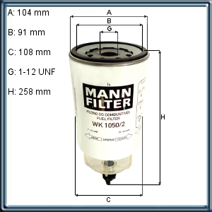 FILTRO DE COMBUSTIBLE MERCEDES BENZ O500 26T SERIE
