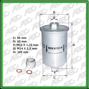 Filtro de COMBUSTIBLE - HYUNDAI - MITSUBISHI - TOYOTA
