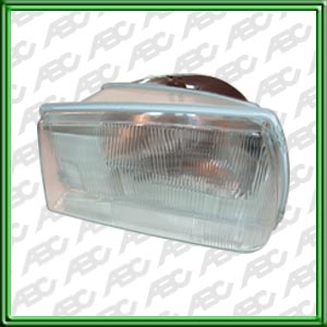 OPTICA LINEA AUTO PEUGEOT 504 SR 87 -> 91 IZQUIERDO - Faro asimetrico con luz de posicion. Para lamparas P45T. Caja x 4 unid.
