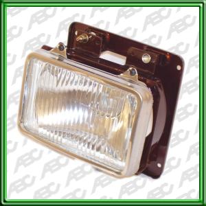 OPTICA LINEA BUSES - CAMIONES - COLECTIVOS MERCEDES BENZ L 1516 / OH 1314 / 1418 88 -> 91 - FARO HALOGENO HR CON BASE DE SUJECION Y LUZ DE POSICION. CON ACERO INOXIDABLE. INTERIOR. PARA LAMPARAS H1 CAJA X 4 UNID.