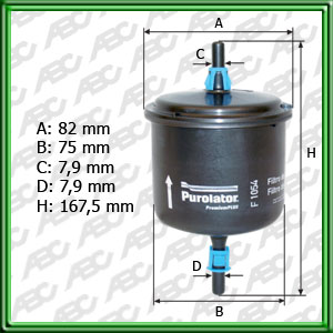 FILTRO DE COMBUSTIBLE FORD FIESTA LX. CLX. CLX SPORT. KA. KA MP3. KA TATOO - EQUIVALENCIA: MANN: WK 712/4 - FRAM: G-5980