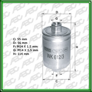 Filtro de COMBUSTIBLE - LAND ROVER - ROVER (MG ROVER GROUP LTD)