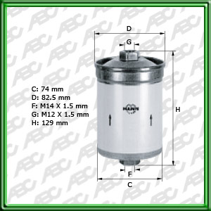 Filtro de COMBUSTIBLE - ALFA ROMEO - VOLVO CARS