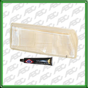 LENTE REPOSICION RENAULT 9 FASE II / 11 FASE II DERECHO - PARA OPTICA 742 DOBLE CON REFLECTOR ALTA. CAJA X 4 UNID.