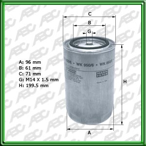 Filtro de COMBUSTIBLE - IVECO