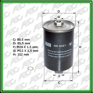 Filtro de COMBUSTIBLE - AUDI