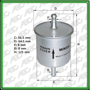 Filtro de COMBUSTIBLE - ISUZU - NISSAN