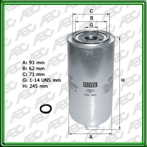 Filtro de COMBUSTIBLE - CUMMINS - DAEWOO CONSTRUCTION EQUIPMENT - EUCLID - HITACHI - JOHN DEERE - KOMATSU - LIEBHERR - PAUNY ZANELLO - ZANELLO - DIMEX