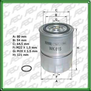 Filtro de COMBUSTIBLE - KIA MOTORS - MAZDA - MITSUBISHI - MAZDA