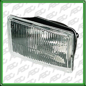 OPTICA LINEA AUTO FIAT 147  -> 86 IZQUIERDO - Faro asimetrico. Para lamparas P45T. Caja x 4 unid.