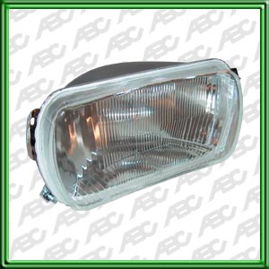 OPTICA LINEA AUTO RENAULT 12 69 -> 91 - FARO ASIMETRICO. PARA LAMPARAS P43T. CAJA X 8 UNID.