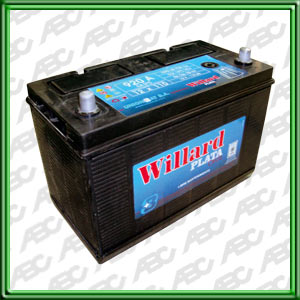 CALCIO PLATA: UB 920 AG (Denominacion Comercial: 12 x 110 / Dimensiones: Largo 321 mm  Ancho: 174 mm  Alto: 220 mm  Alto Total: 243 mm / Borne Positivo Izquierdo / Borne Standard / SeÃ±al indicador de Carga / Pastilla anti-explosiva)