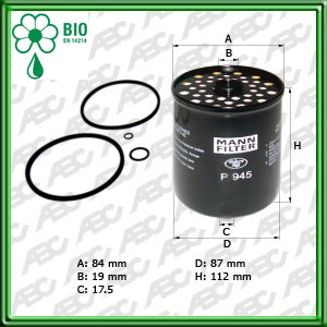 Filtro de COMBUSTIBLE - DITCH WITCH - JCB (J.C. BAMFORD) - MASSEY-FERGUSON TRAKTOREN - NEW HOLLAND - VALTRA - CITROEN - PEUGEOT - VOLVO CARS