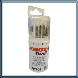 CONTENEDOR PLASTICO DE 13 BROCAS ACERO RAPIDO. MEDIDAS DE 1.5MM A 6.5MM